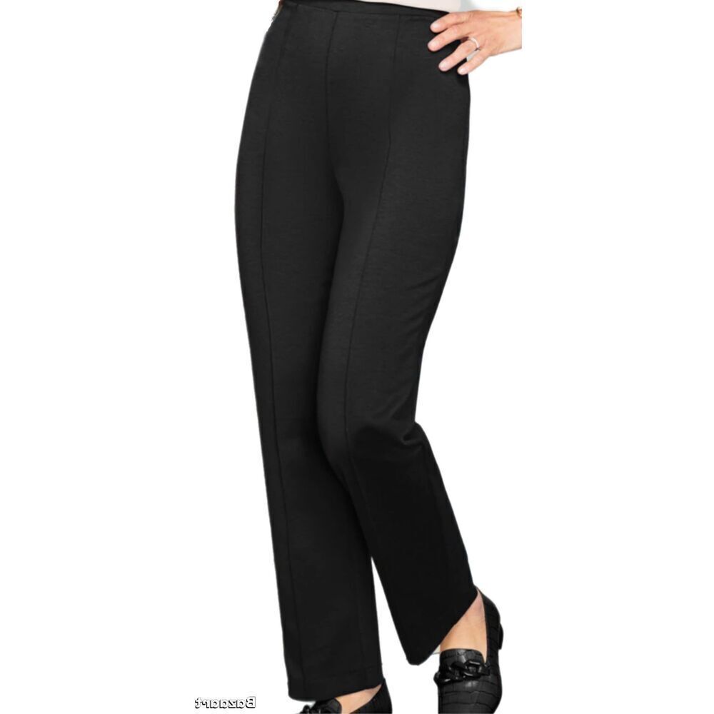 Women’s Black Label Dress stretch Pleated Crease Pants size 6